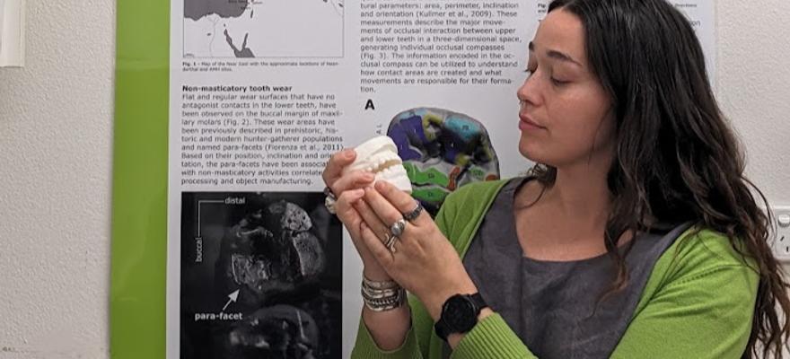 Magdalena Sañudo Cox using Bower for dental anthropology and tooth wear research