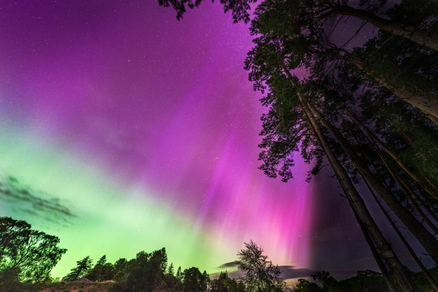 Northern Lights over the Cairngorms