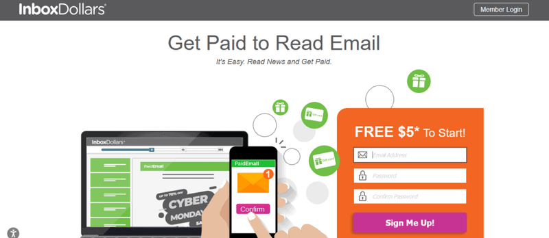 Get paid to read emails on InboxDollars
