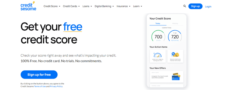 Credit Sesame - Get Your Free Credit Score