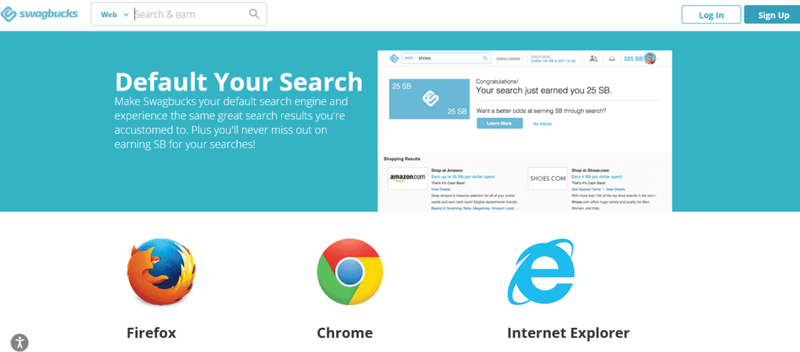 Swagbucks search and earn