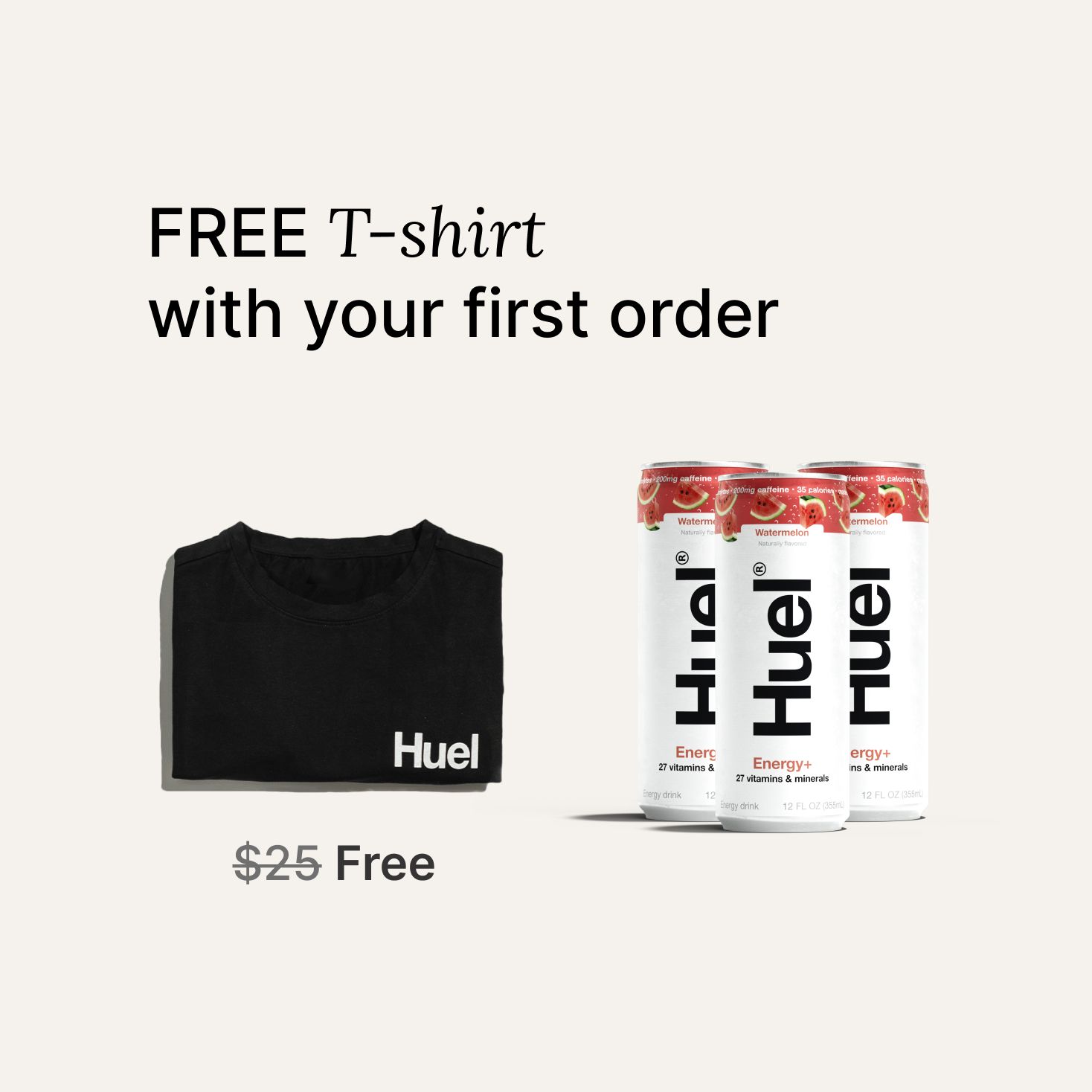 Free t-shirt with your first order