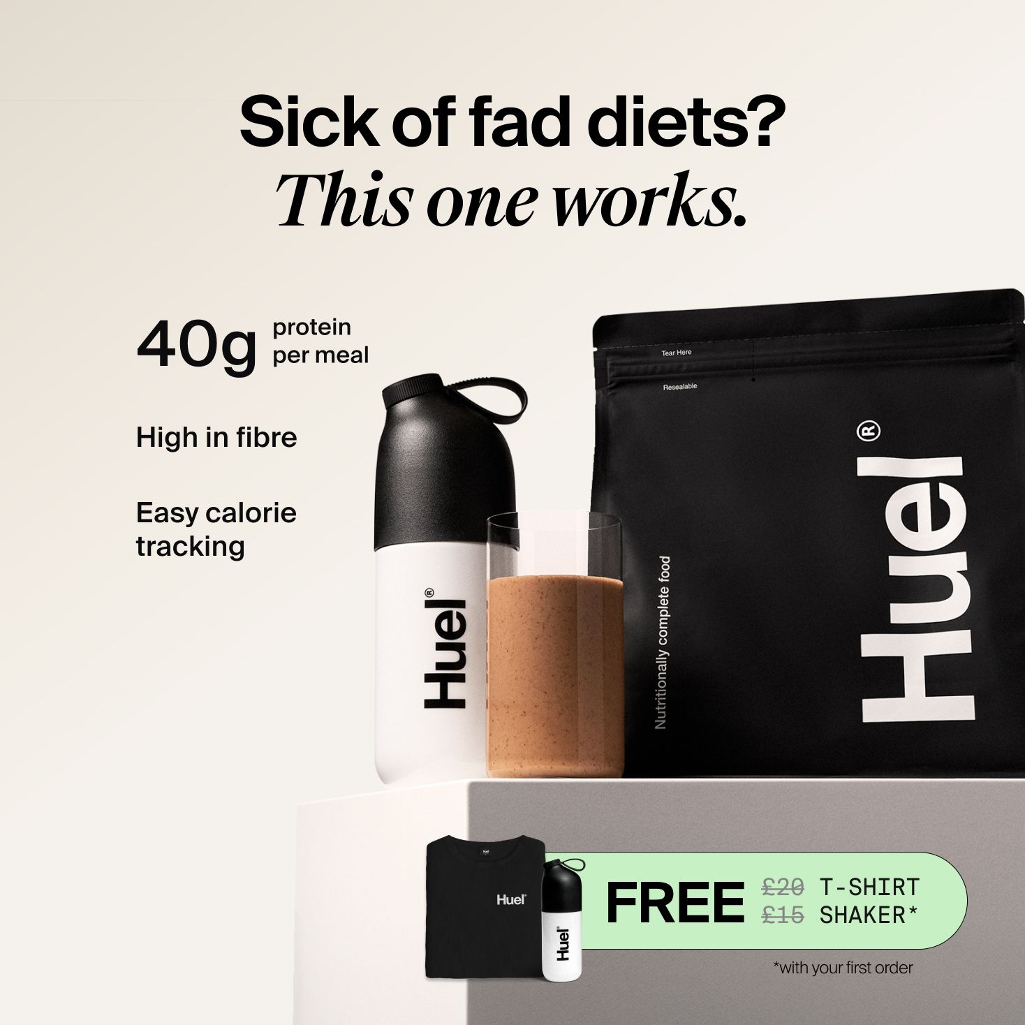 Bag of Black Edition Powder with Complete Nutrition callouts