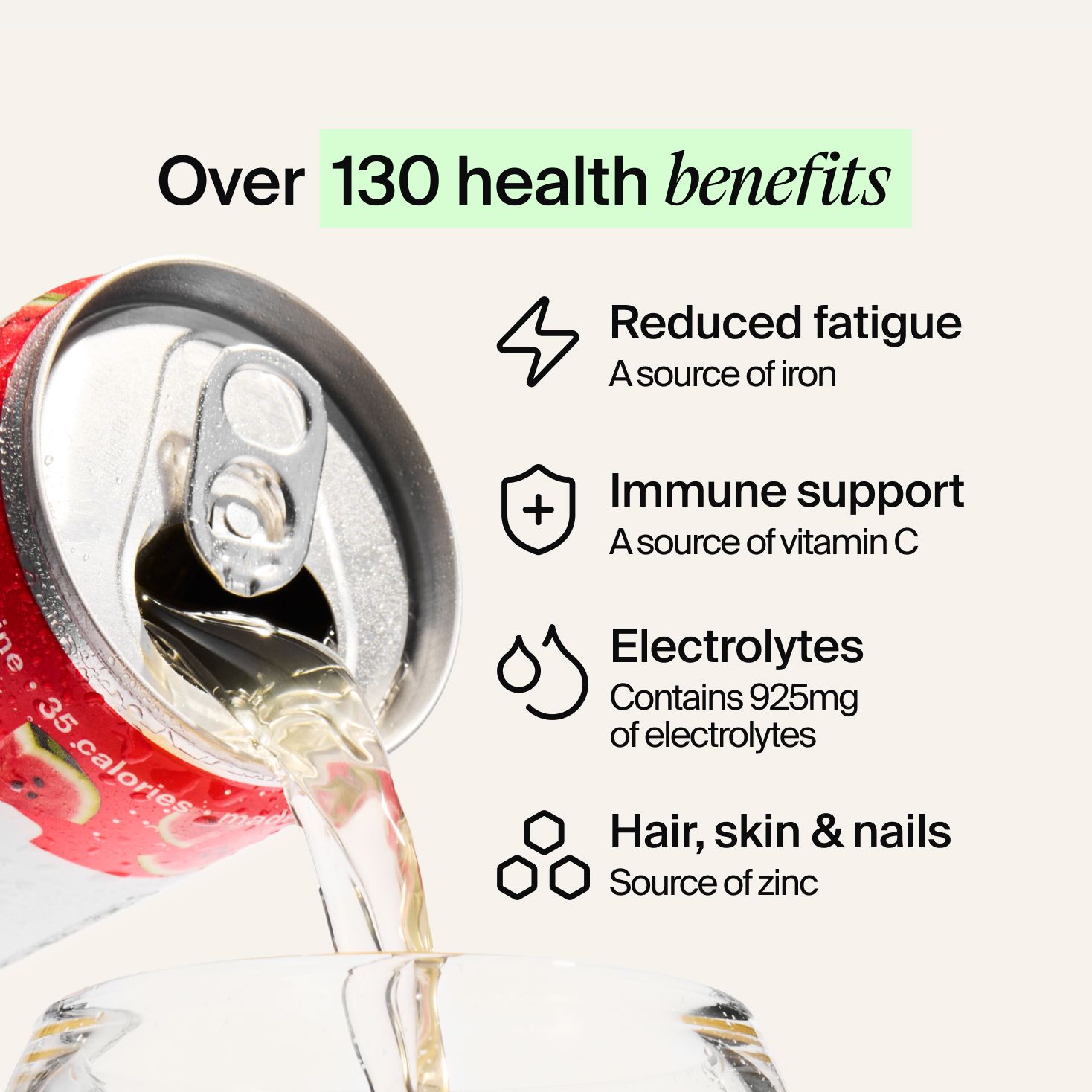 Over 150 health benefits 