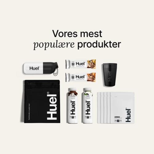 Huel-produkter i Bestseller-pakken