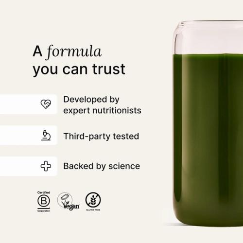 A formula you can trust- Developed by expert nutritionists, rigorously tested, backed by science 