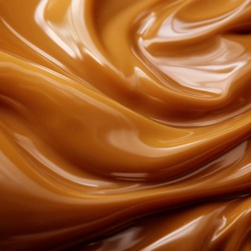 Close up view of caramel 