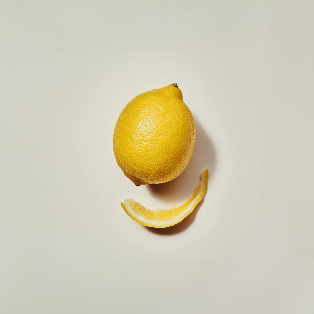 Lemon with a peel