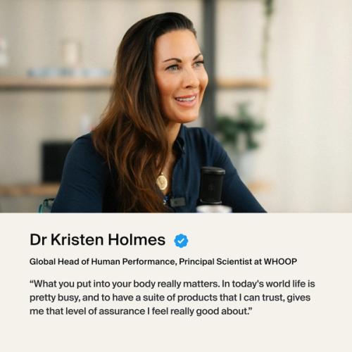 Dr. Holmes "What you put in your body really matters. In today's world life is pretty busy, and to have...products that I can trust, gives me that level of assurance I feel really good about."
