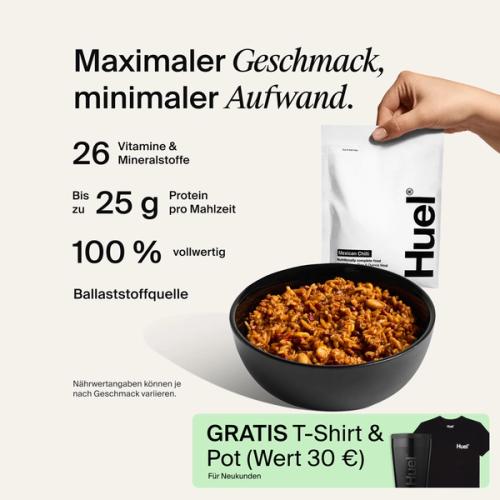 Bowl of Hot & Savoury with Complete Nutrition callouts