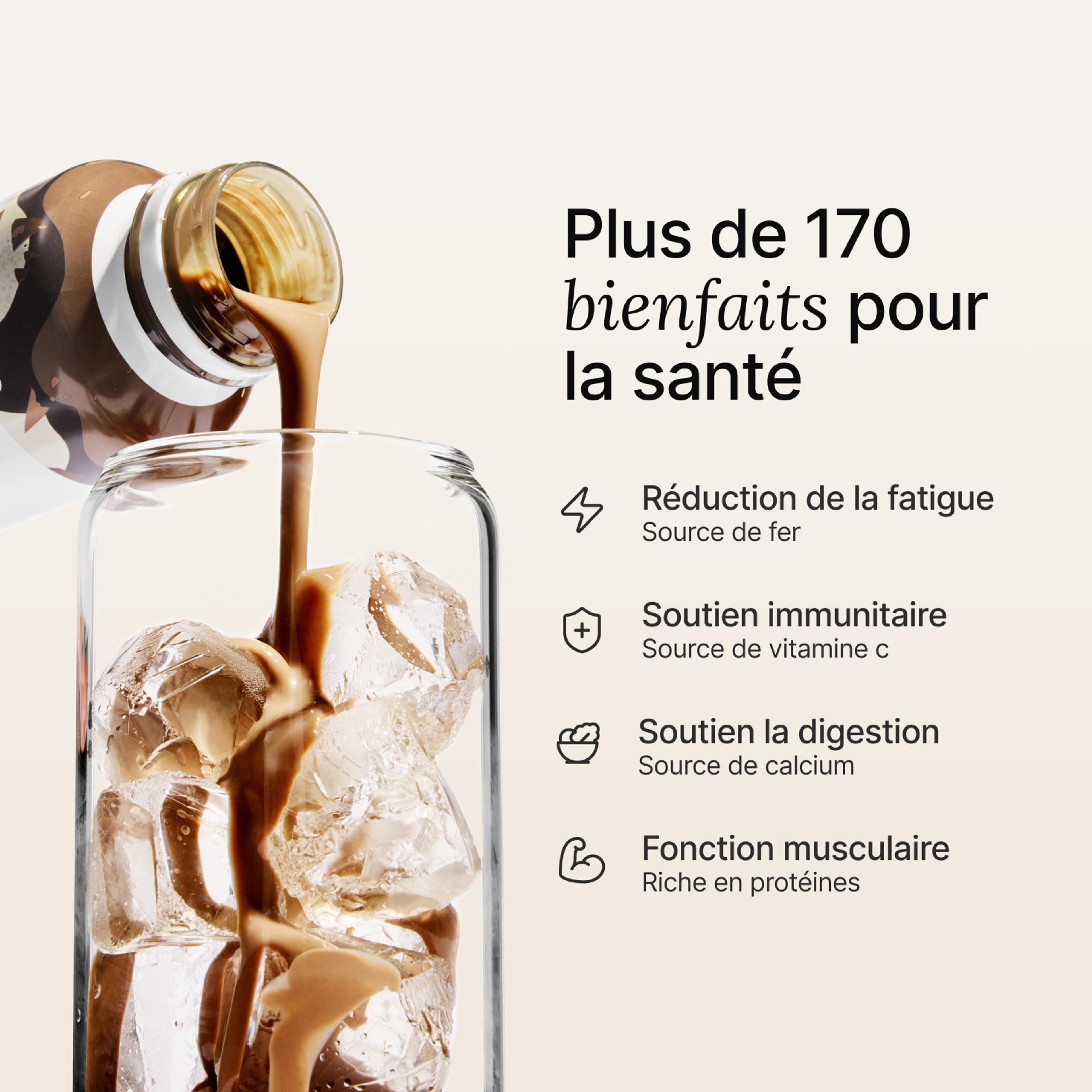 Vanille sortant d'une bouteille de Ready-to-drink