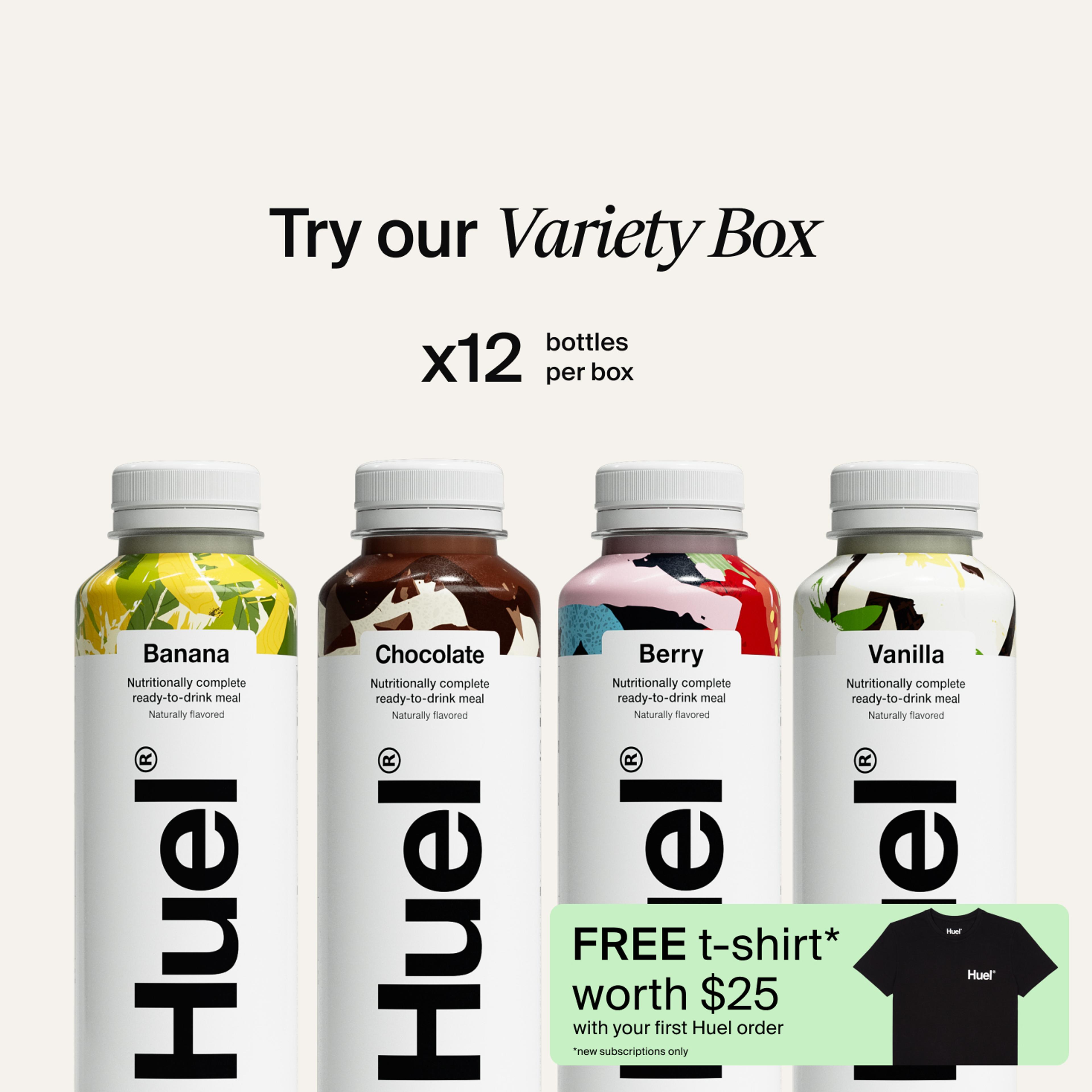 Try our variety box x12 bottles per pack