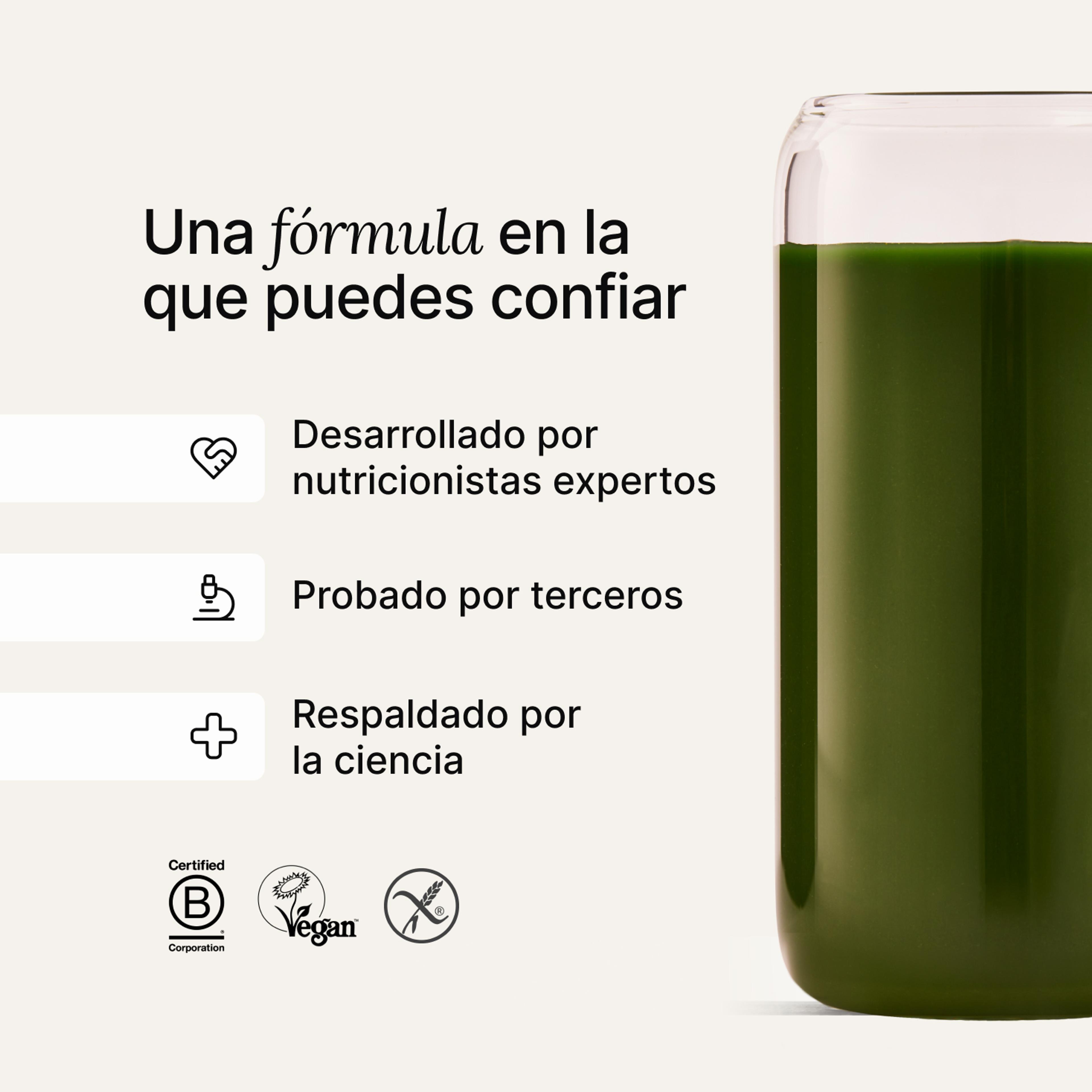 A formula you can trust- Developed by expert nutritionists, rigorously tested, backed by science 