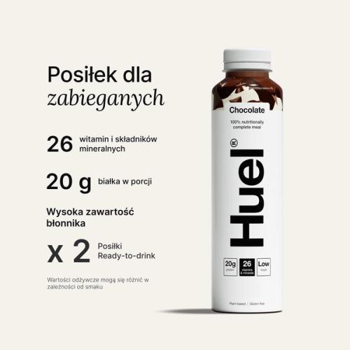 Butelka Huel Ready-to drink posiłku wysokobiałkowy w formie koktajlu