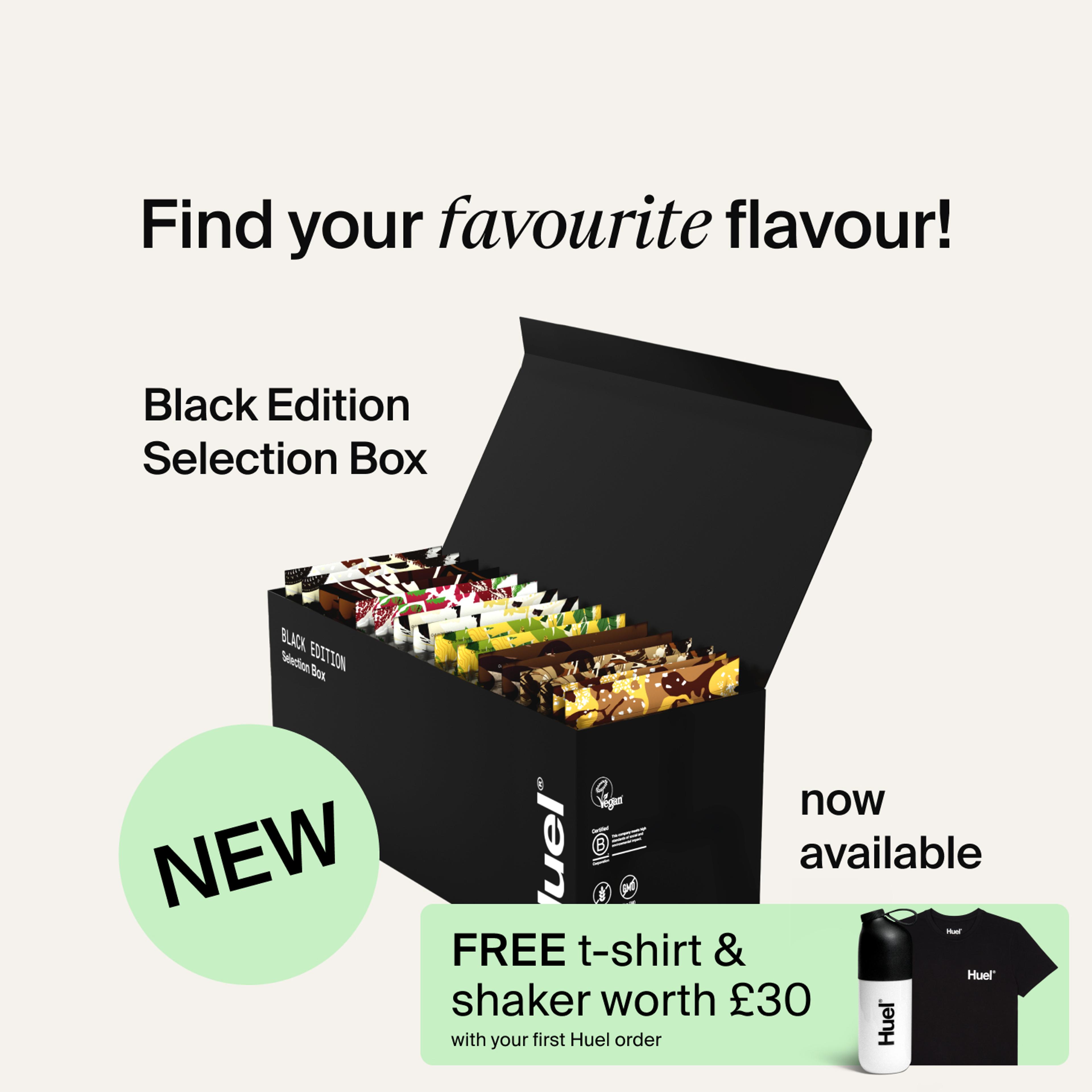 Find your favourite flavour! Black Edition Variety Box now available