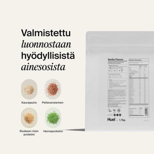 Huel Powder -pakkauksen ravintosisältö
