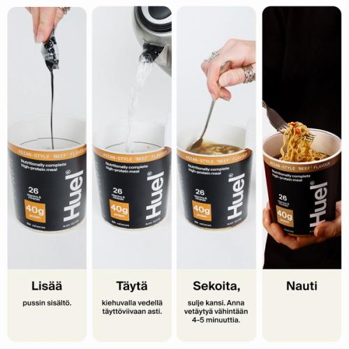A step-by-step guide for making Huel Black Edition Ramen