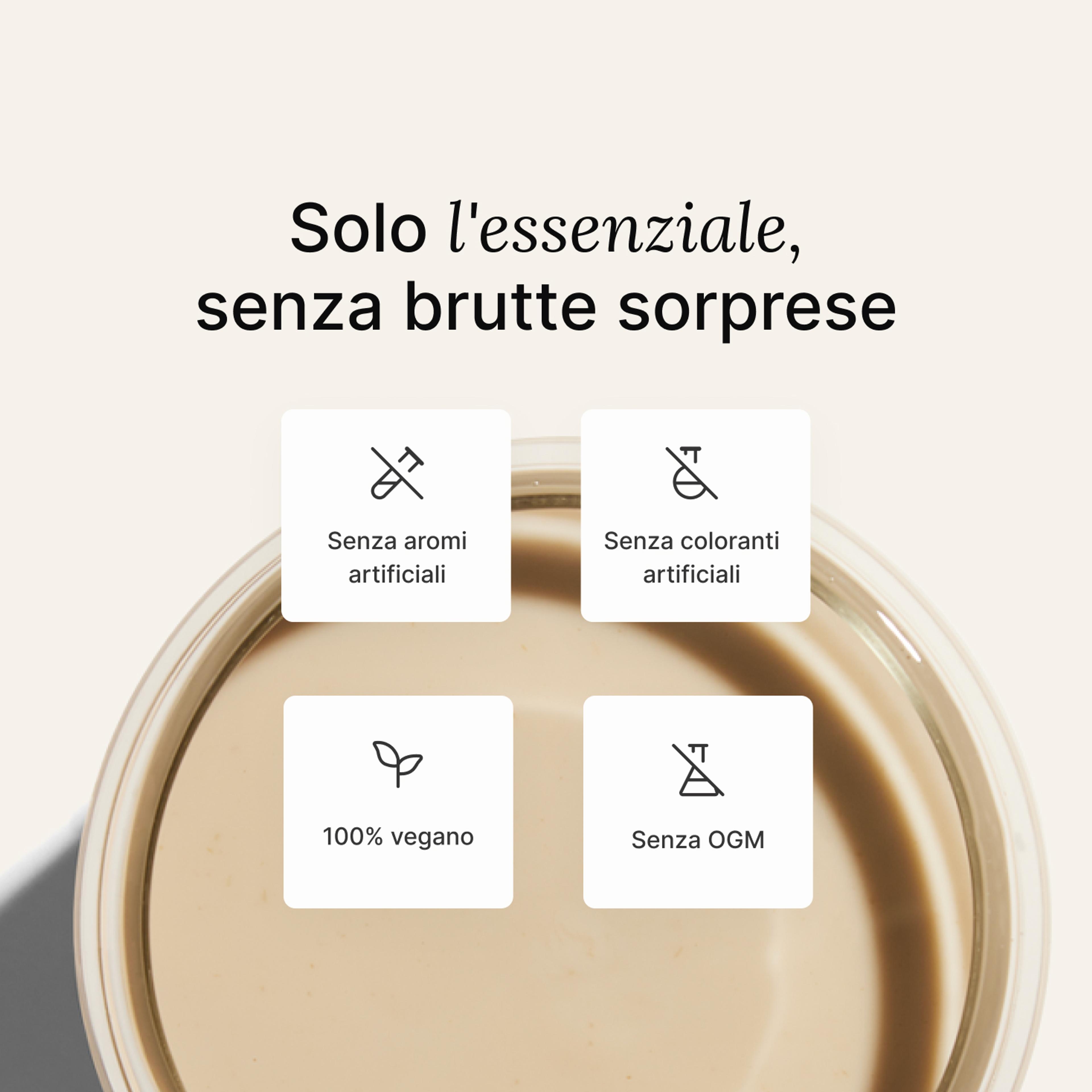 image of a glass of Huel meal replacement drink on a neutral colour background with key health benefits
