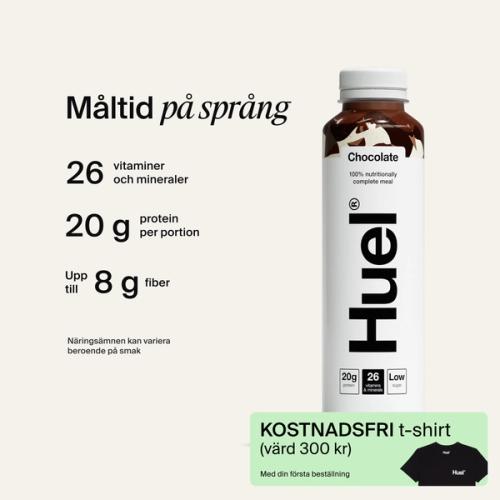 Flaska färdig att dricka med kompletta näringsförklaringar