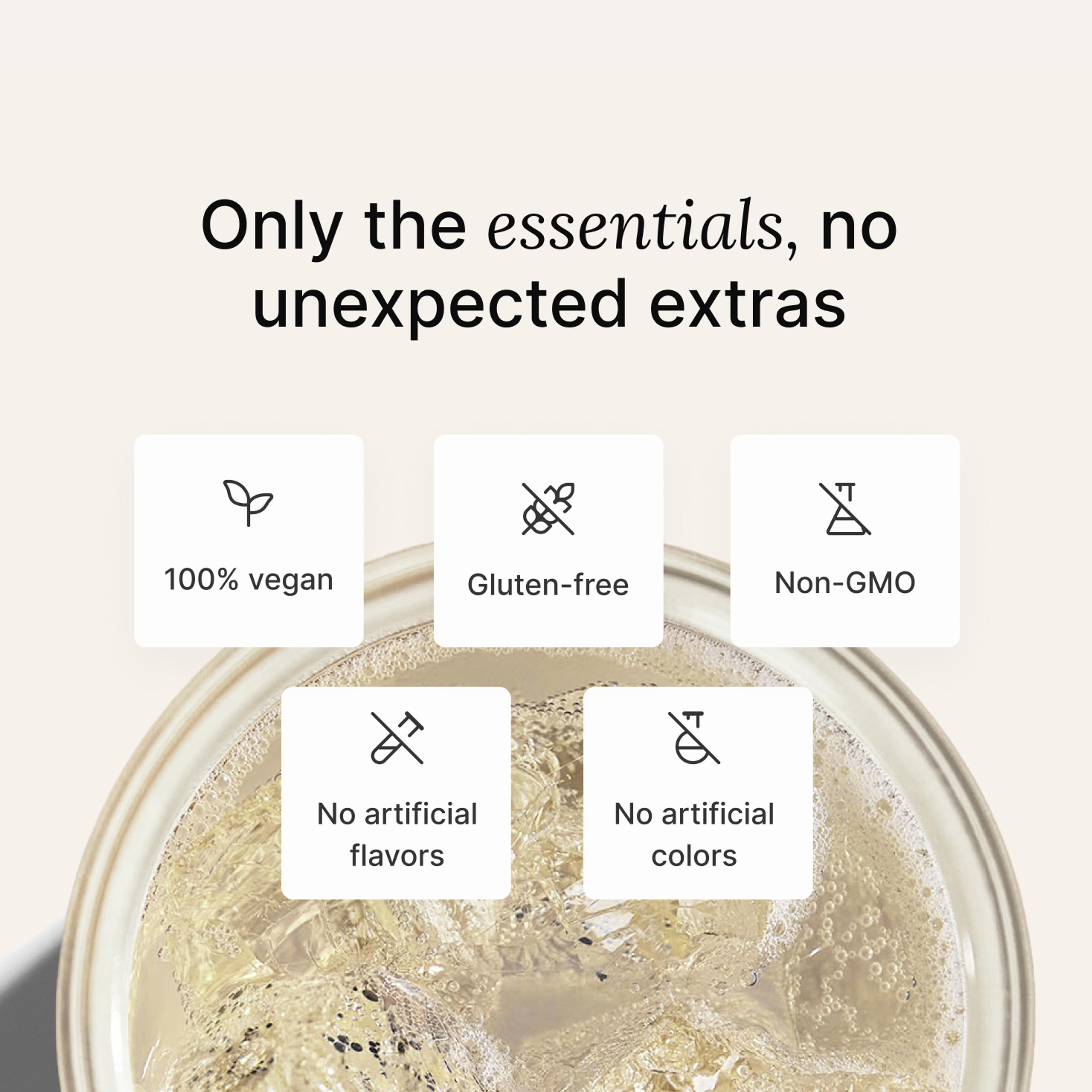 Only the essentials, no unexpected extras