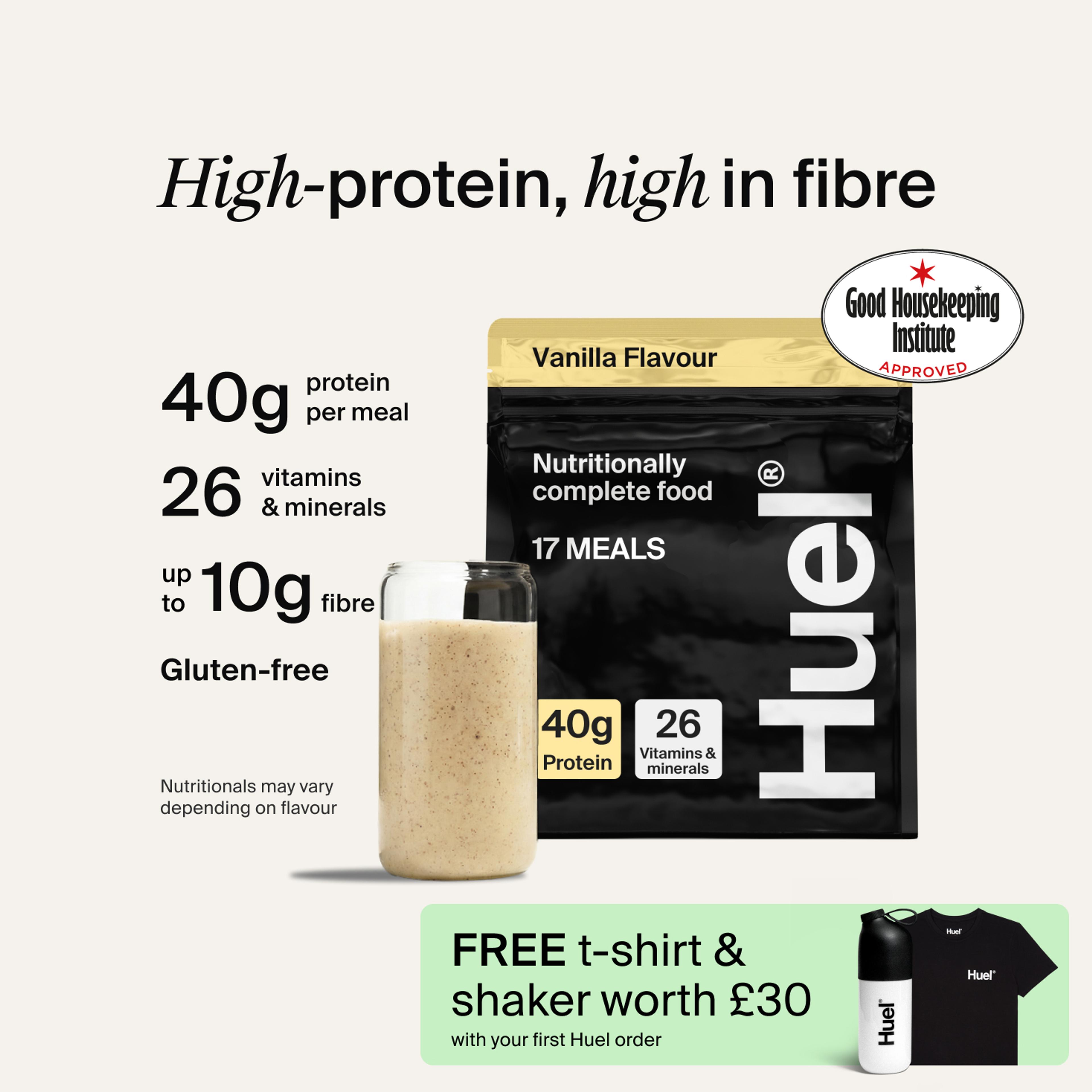 Bag of Black Edition Powder with Complete Nutrition callouts