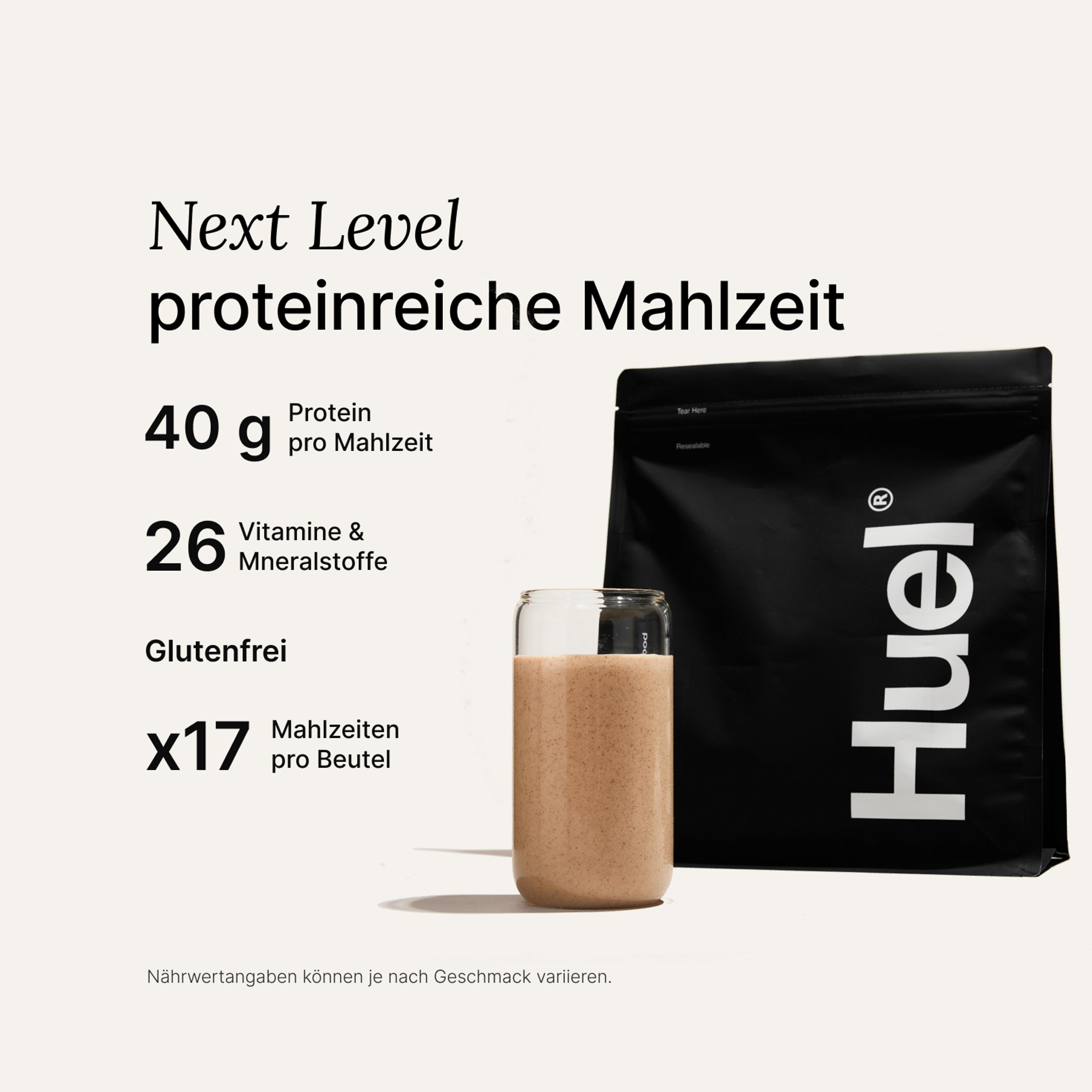 A bag of Huel Black Edition meal powder 