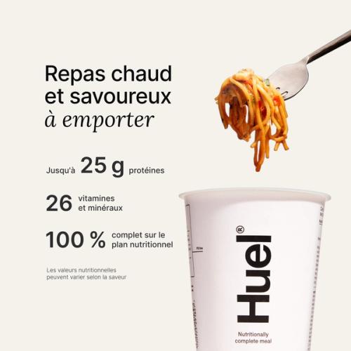 Pot Instant Meal avec le message « Complet sur le plan nutritionnel »