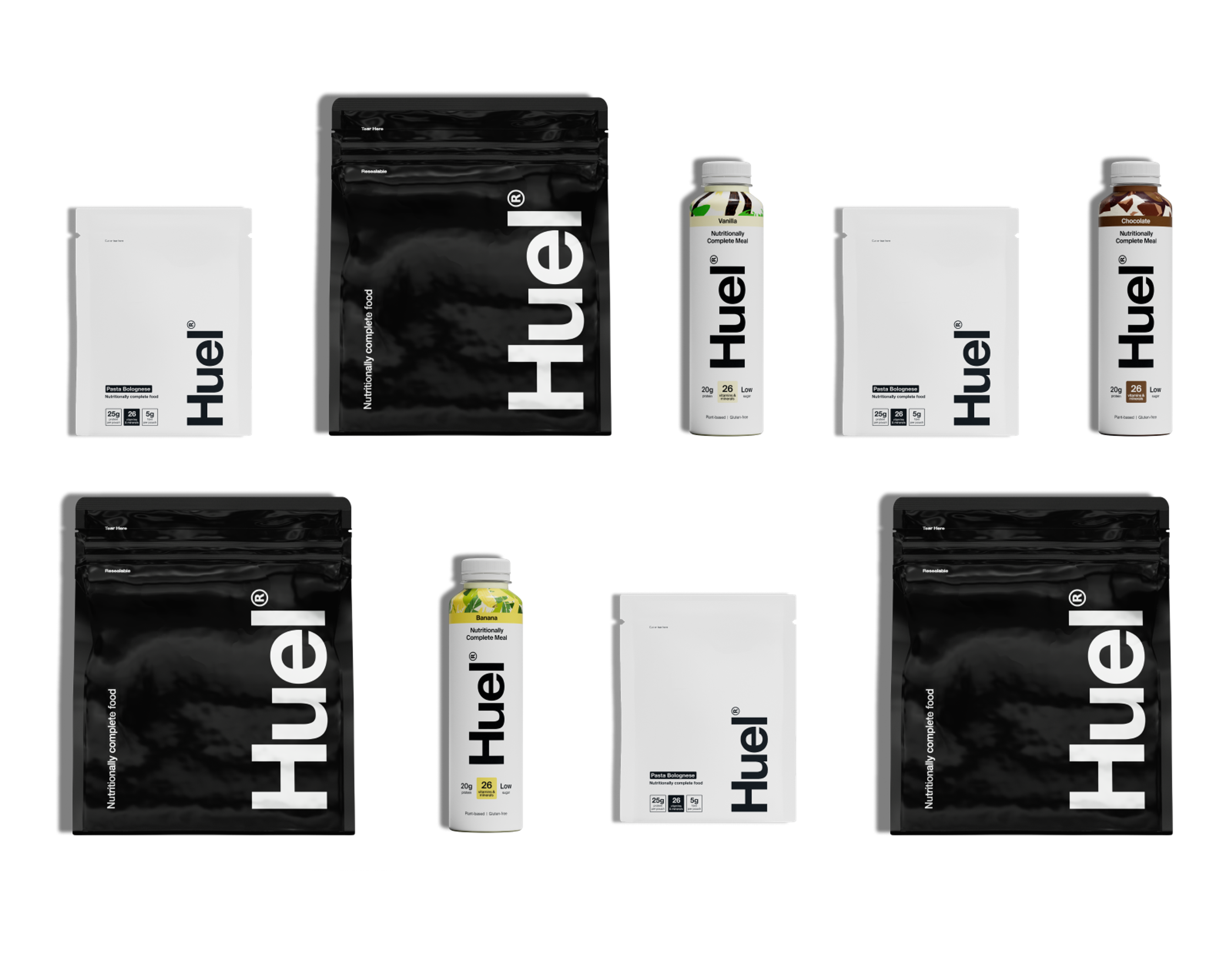 A range of Huel products 