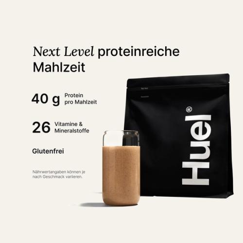 Beutel Black Edition Pulver mit „Ausgewogene Mahlzeit“-Callouts