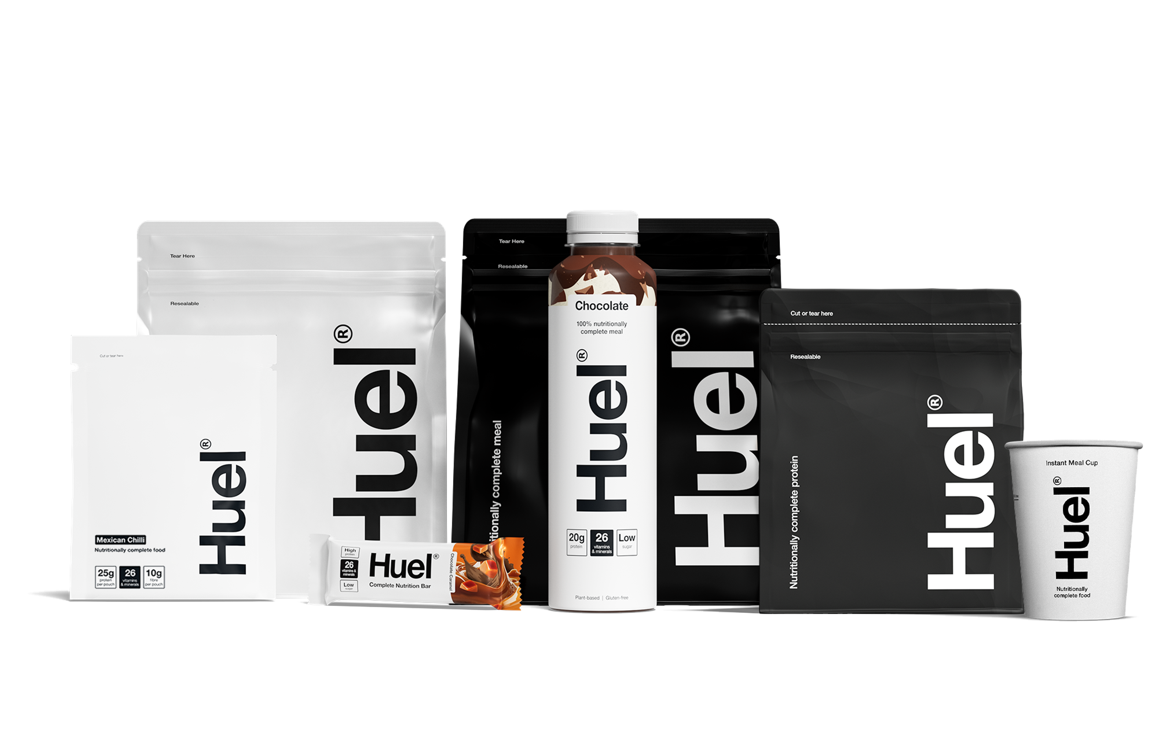 A range of Huel products 