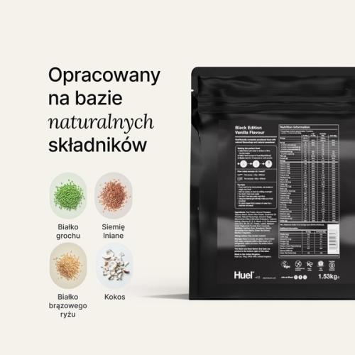 BE Powder zdjęcie etykiety pokazujące składniki