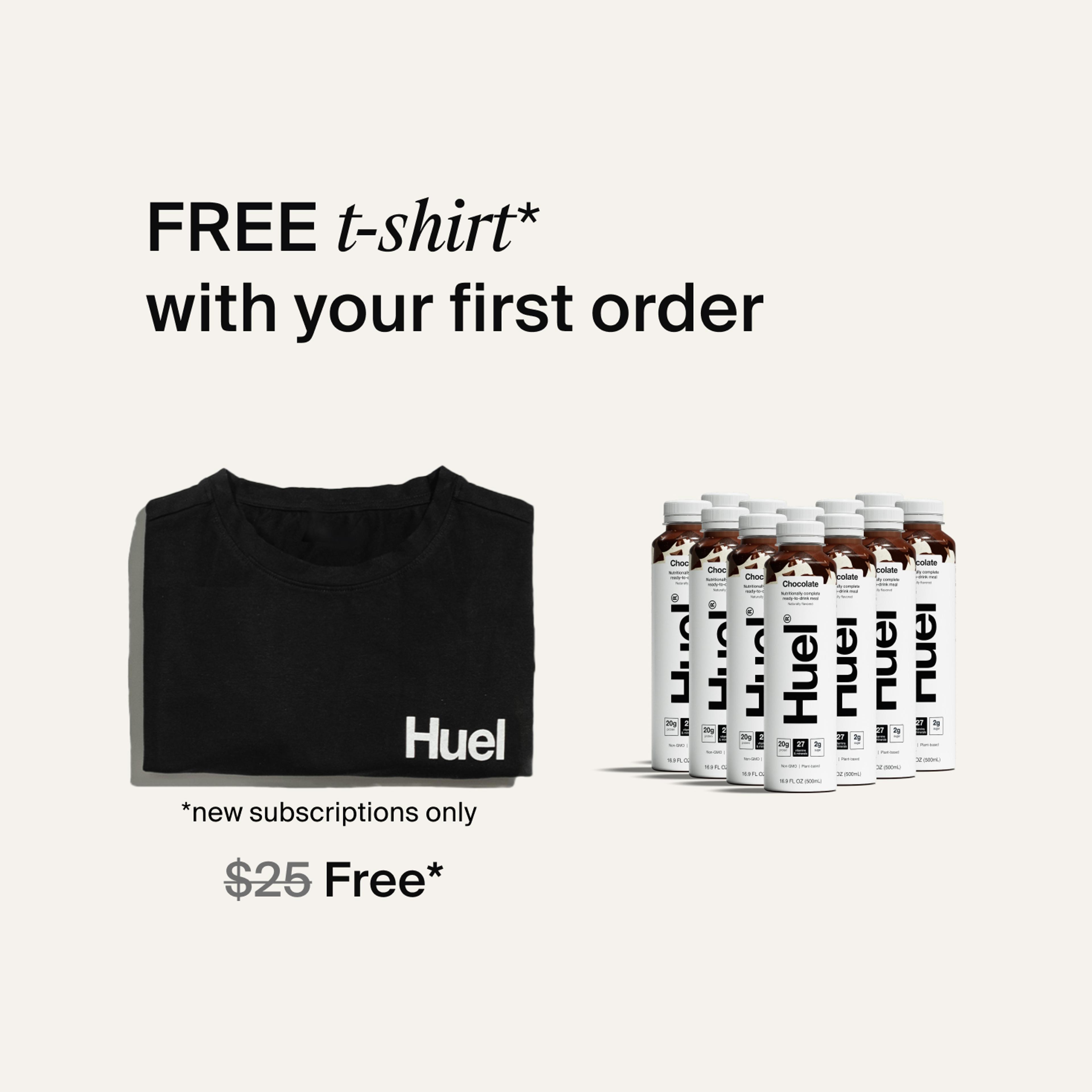Welcome kit item- Huel T-shirt