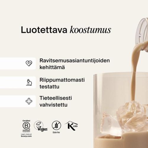Koostumus, johon voit luottaa - Ravitsemusasiantuntijoiden kehittämä, perusteellisesti testattu, tieteen tukema 