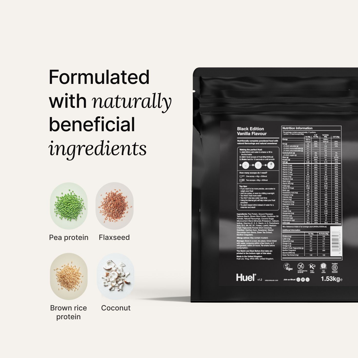 Huel Black Edition | High-protein meal powder | Huel EU