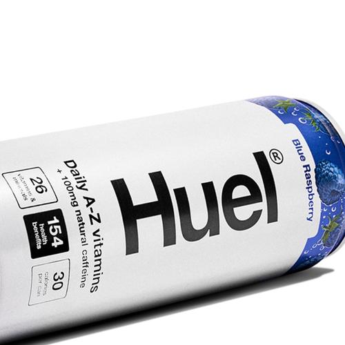 A can of Huel Daily A-Z vitamins laying on its side