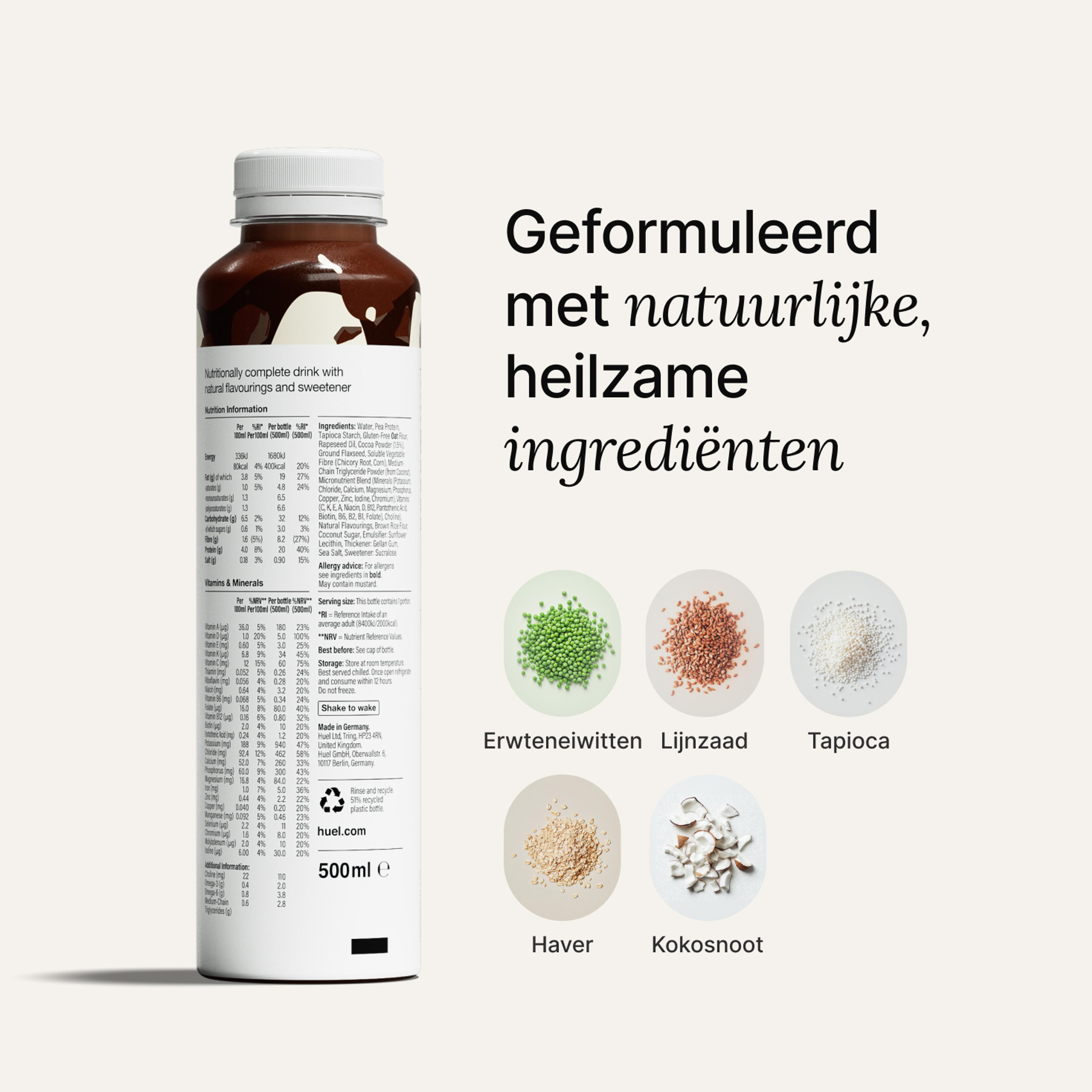Vanilla uit een Ready-to-drink-fles