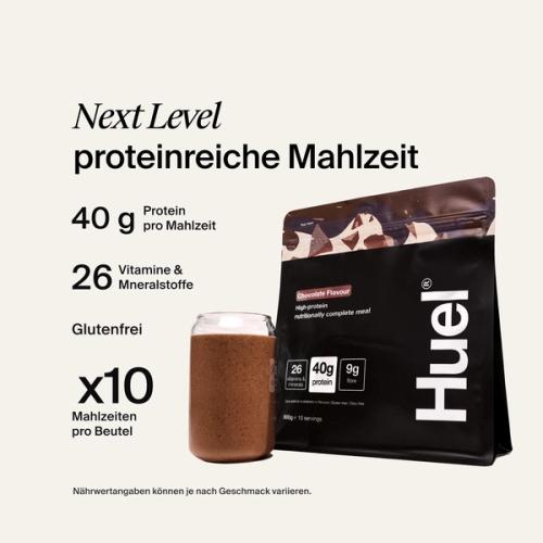 A bag of Huel Black Edition meal powder 