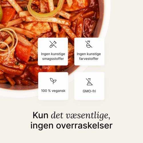 En gaffel med Hot & Savoury-nudler 