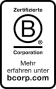 Logo der B Corp-Zertifizierung