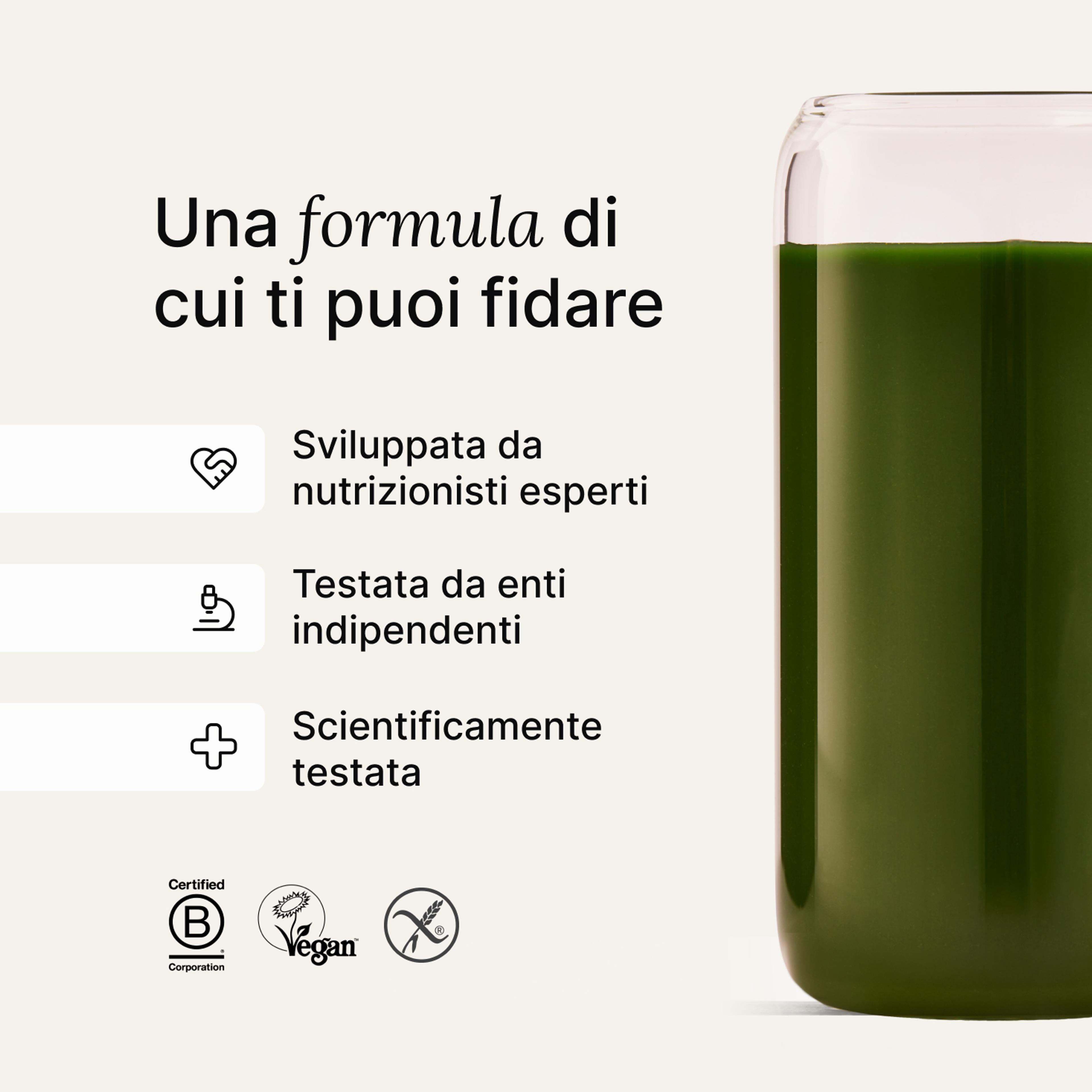 A formula you can trust- Developed by expert nutritionists, rigorously tested, backed by science 