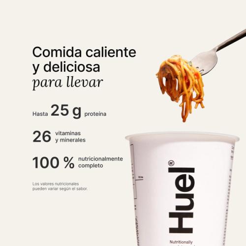 Hot & Savoury Pot con la inscripción "Nutrición completa"