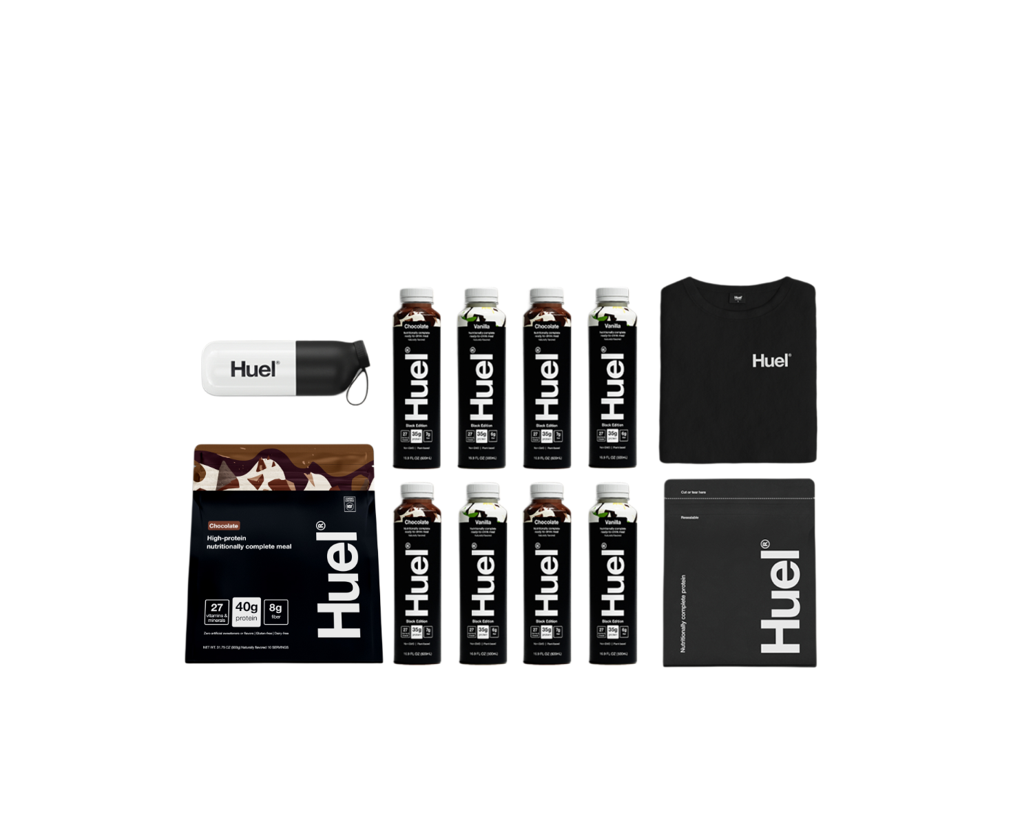 Group shot of High Protein Bundle products