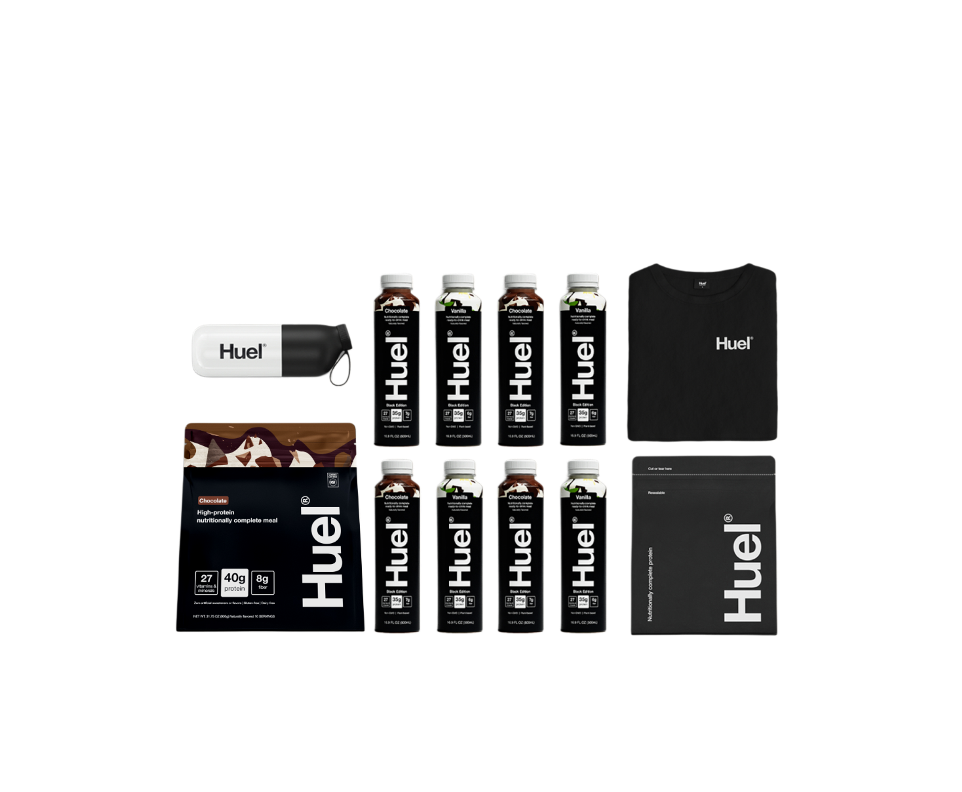 Group shot of High Protein Bundle products