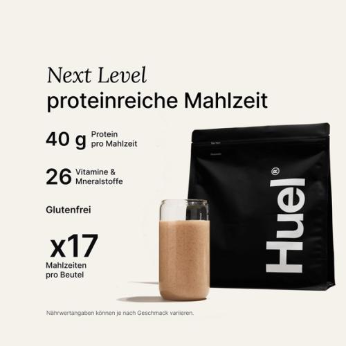 A bag of Huel Black Edition meal powder 