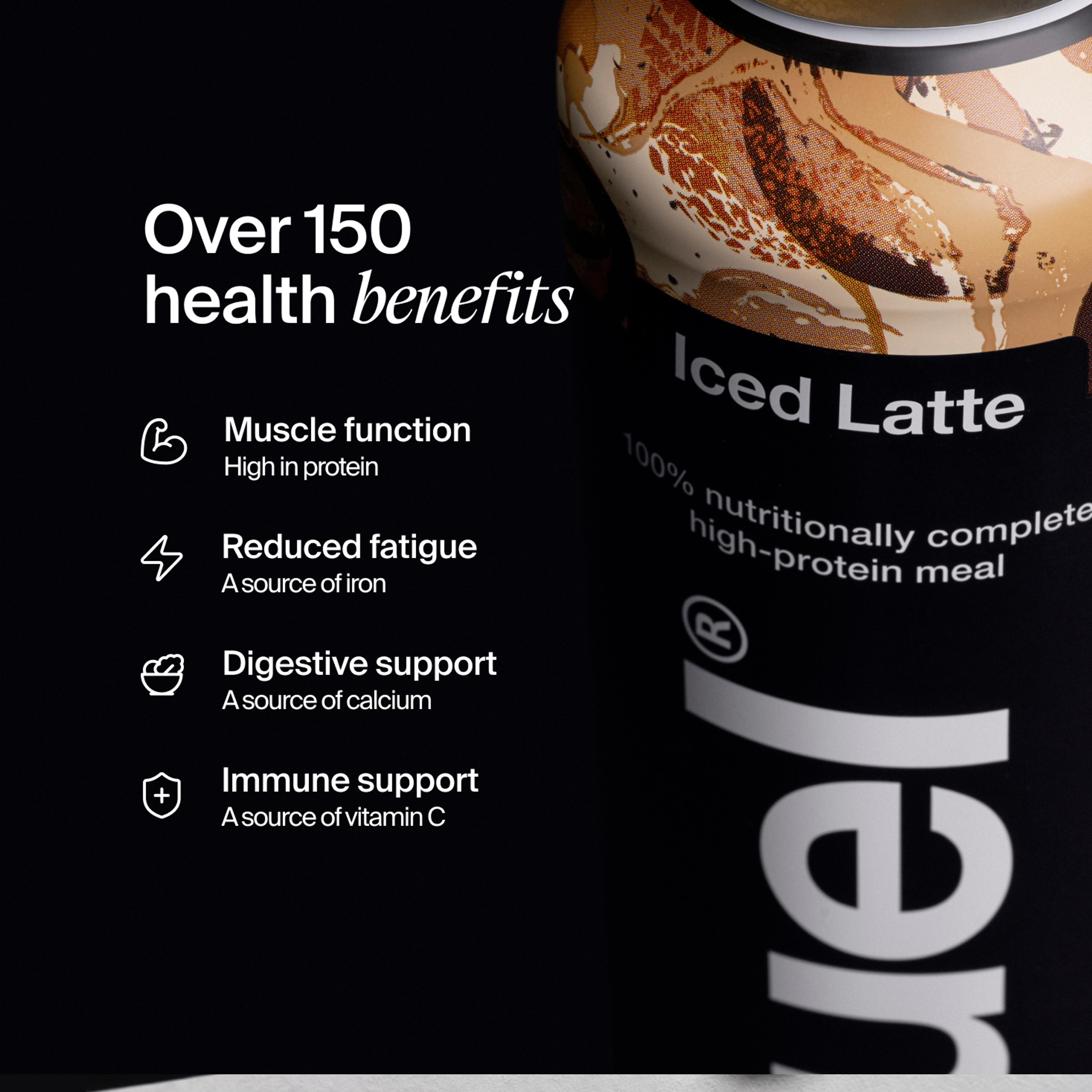 Bottle of Huel Ready-to-drink with health benefits written beside it