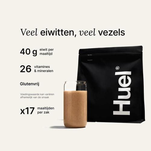 Een zak Huel Black Edition meelpoeder 
