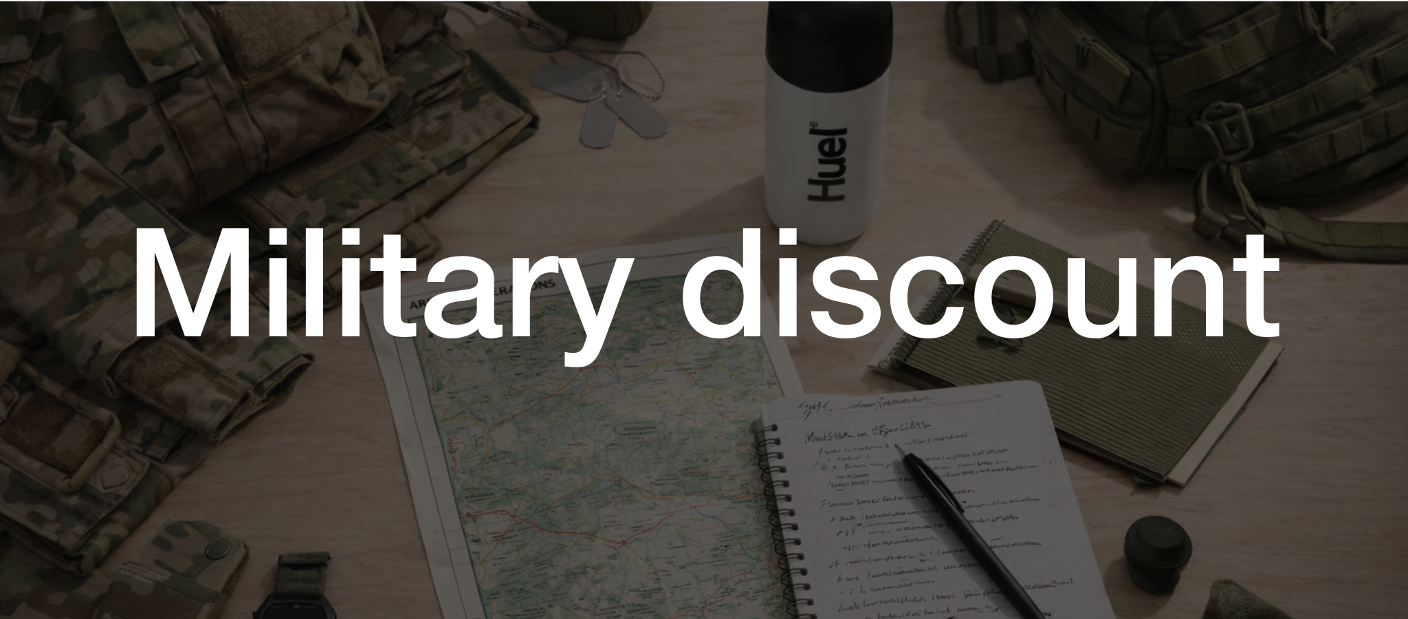 A British Army Soldier carrying a white Huel Bar in his jacket