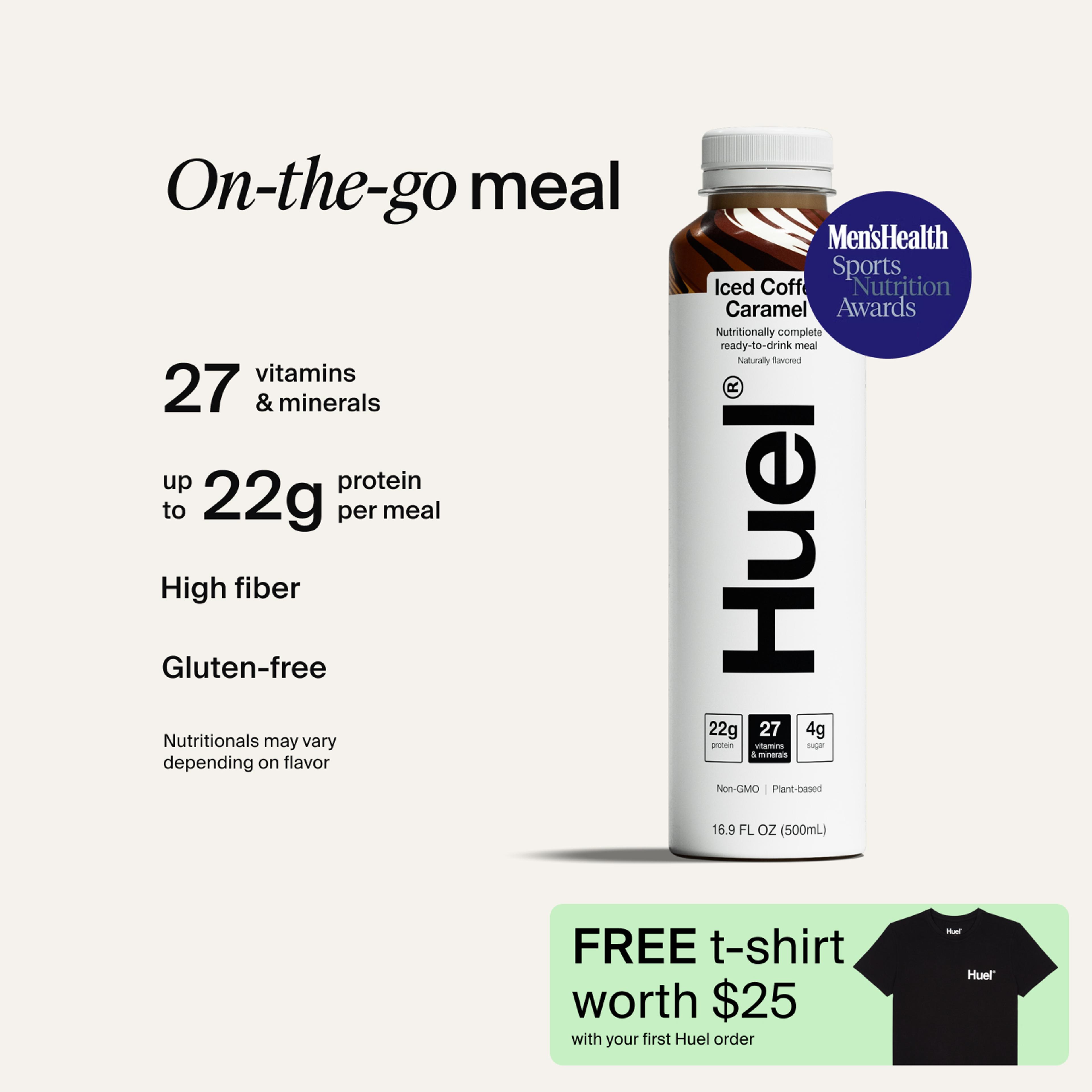 Bottle of Ready-to-drink with Complete Nutrition callouts