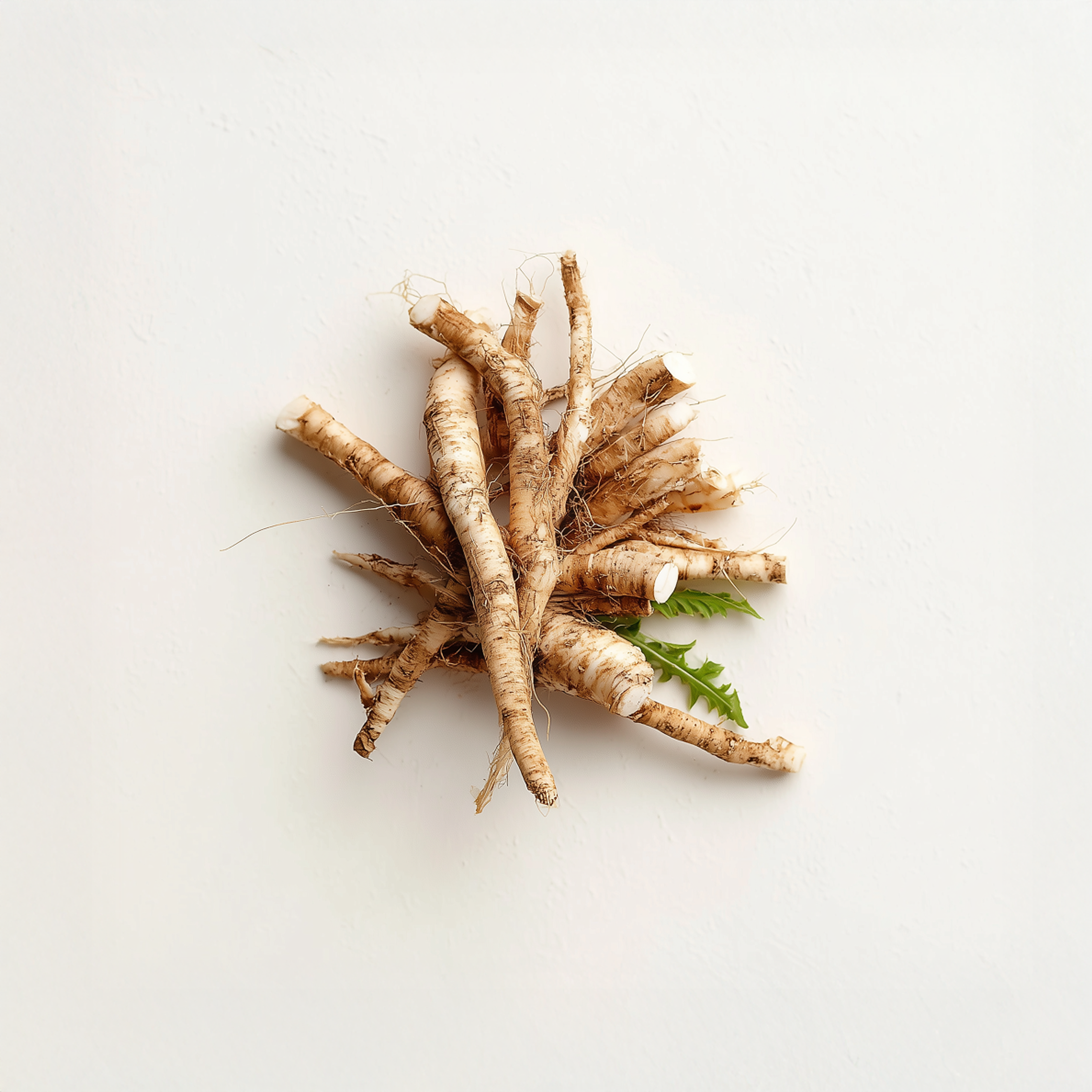 An overhead shot of chicory root