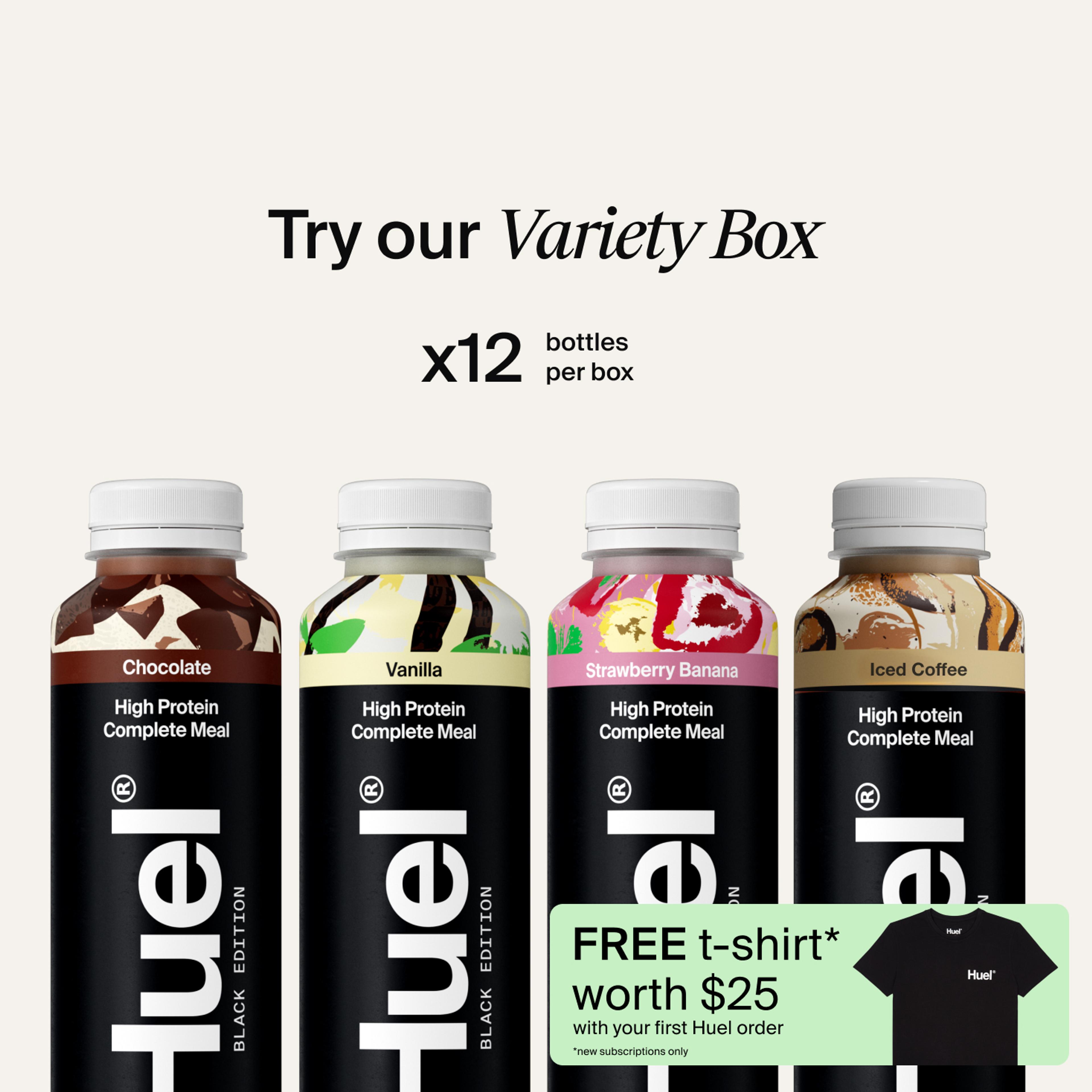 Try our variety box (x12 bottles per box)